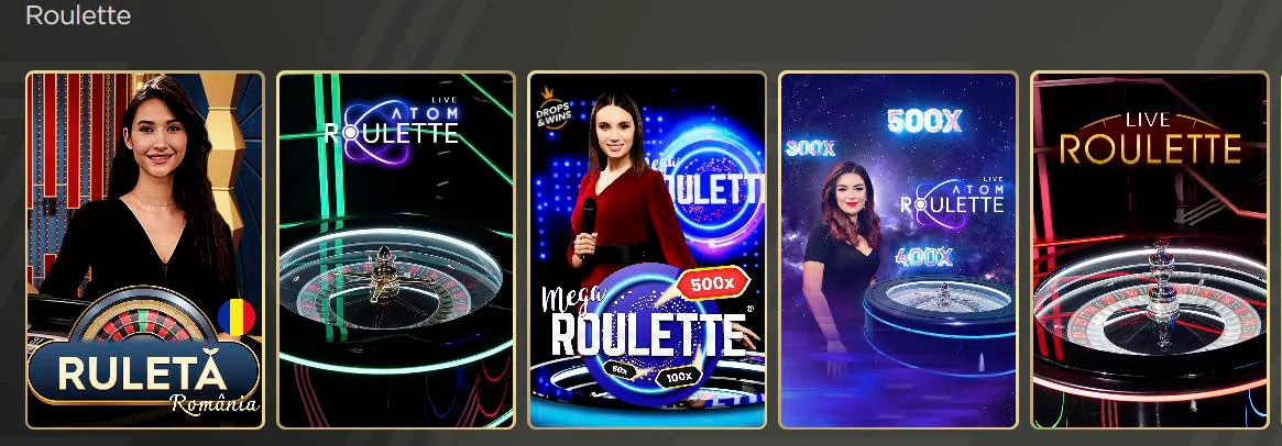 ruletă jocuri live redsevens