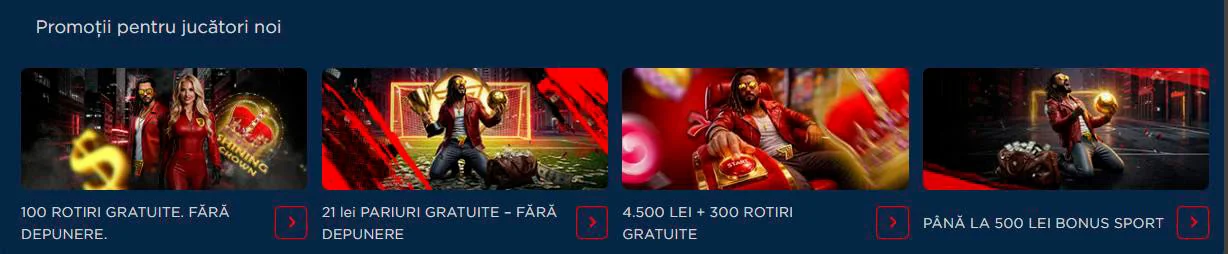 bonus de bun venit redsevens